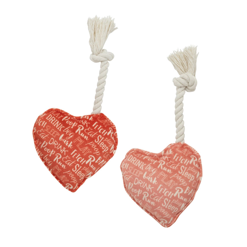 Mini Dog Toy Set | Valentine's Day Hearts