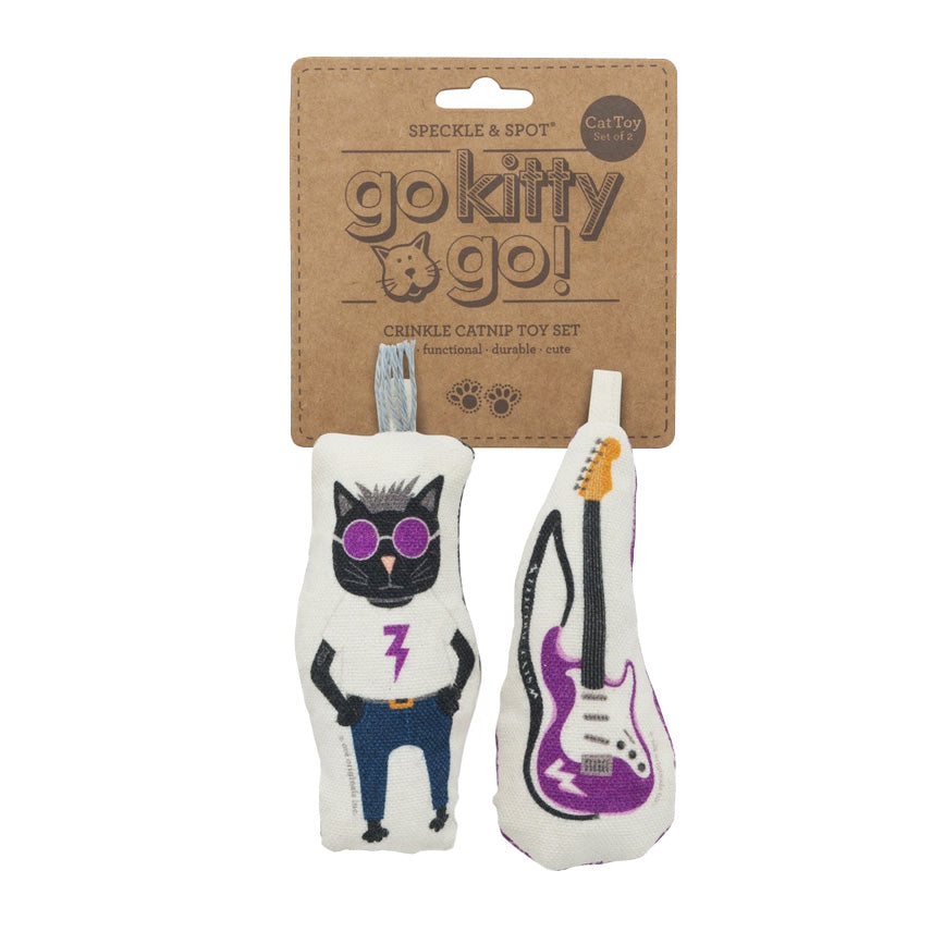 Go Kitty Go Cat Toy Set | Rock Star Cat & Guitar