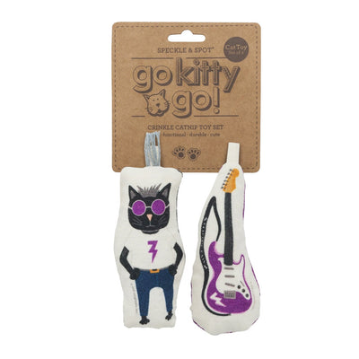Go Kitty Go Cat Toy Set | Rock Star Cat & Guitar